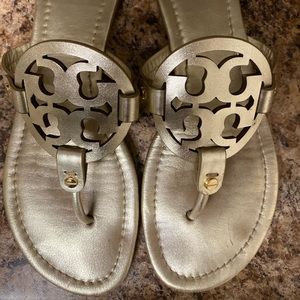 Gold Tori Burch sandals
